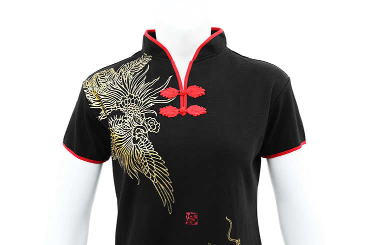 Chang Quan, Phoenix & Dragon Top - Premium Cotton