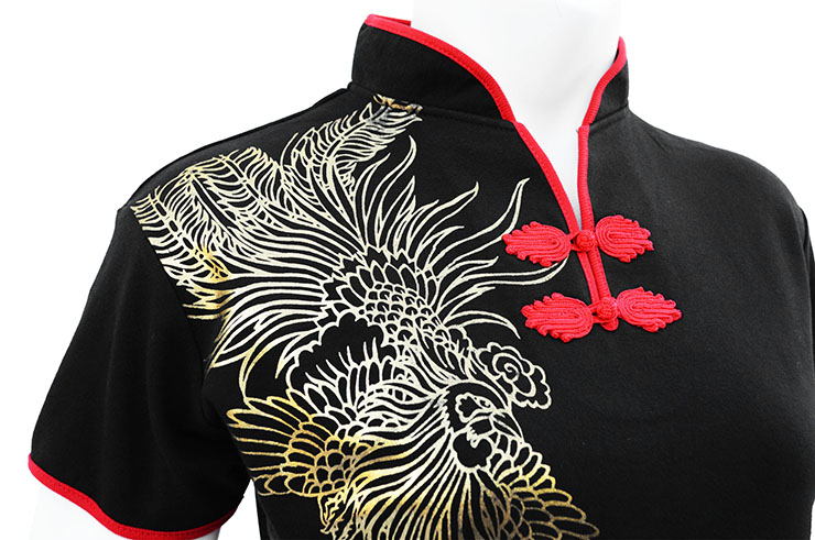 Chang Quan, Phoenix & Dragon Top - Premium Cotton