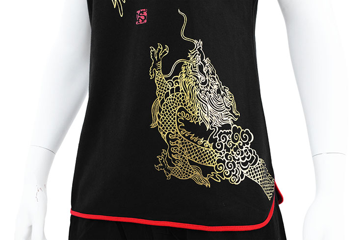 Chang Quan, Phoenix & Dragon Top - Premium Cotton
