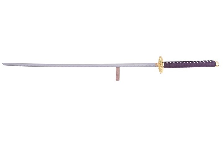 Katana Iaito Dragão Trança Dourada, Branca e Castanha