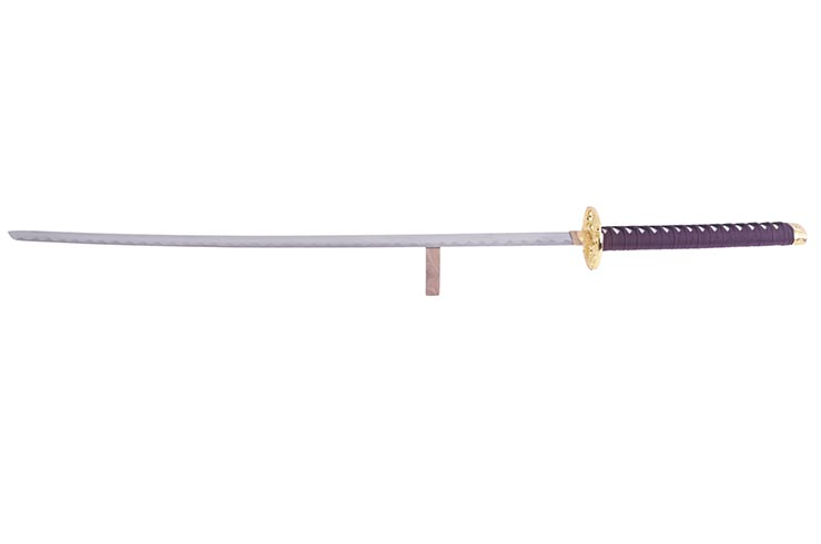 Katana Iaito Dragon Doré, Blanc & Tressage Brun