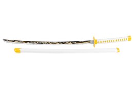 Katana com lâmina de madeira, Zenitsu - Matador de Demónios