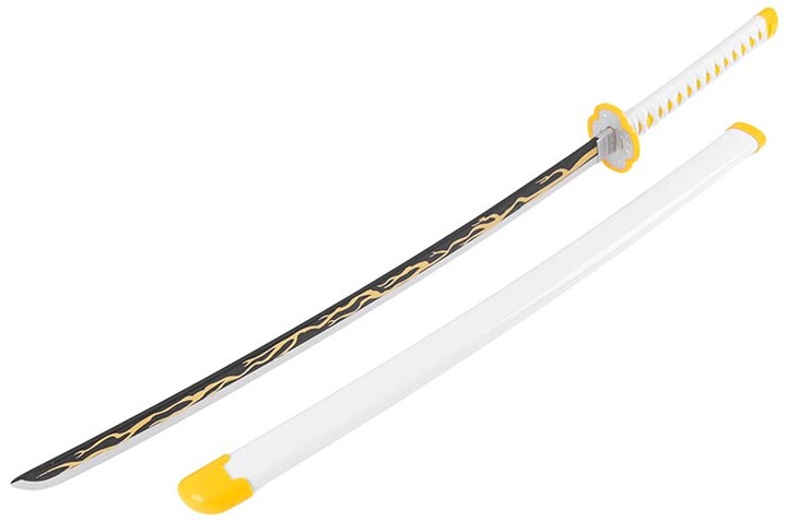 Katana com lâmina de madeira, Zenitsu - Matador de Demónios