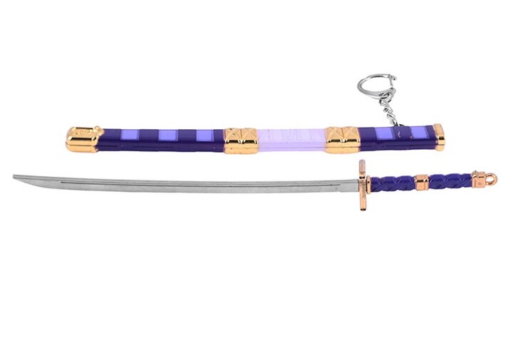Mini Katana Luffy Nidai Kitetsu e Abridor de Cartas - One Piece