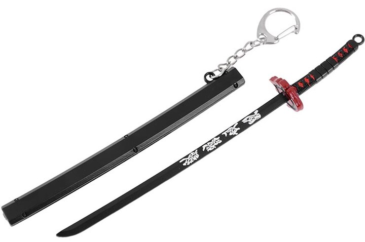 Porta-chaves e abridor de cartas Demon Slayer Flame Katana