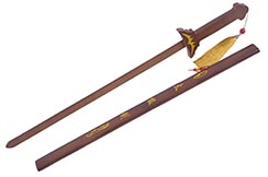 Sword with scabbard, Initiation - Natural wood