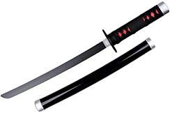 Ornamental tanto, black and red