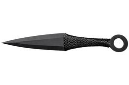 Kunai Fei Biao Aço Preto, cabo entrançado
