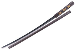 Katana Shirasaya en Bois foncé - Droit & sans garde