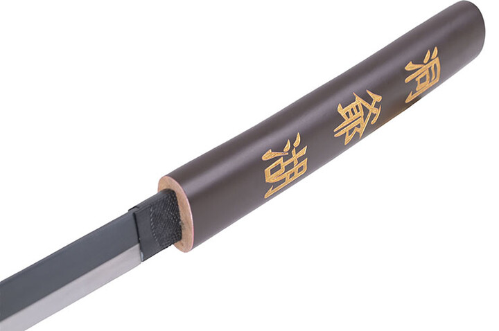 Katana Shirasaya de Madeira Escura - Reta e Sem Guarda