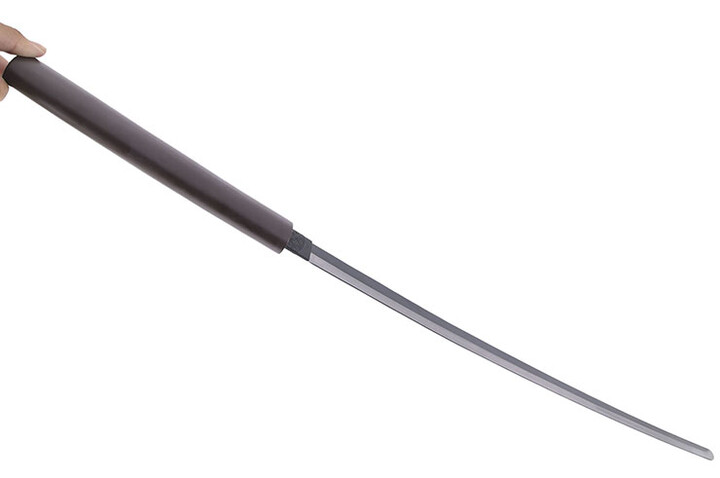 Katana Shirasaya de Madeira Escura - Reta e Sem Guarda