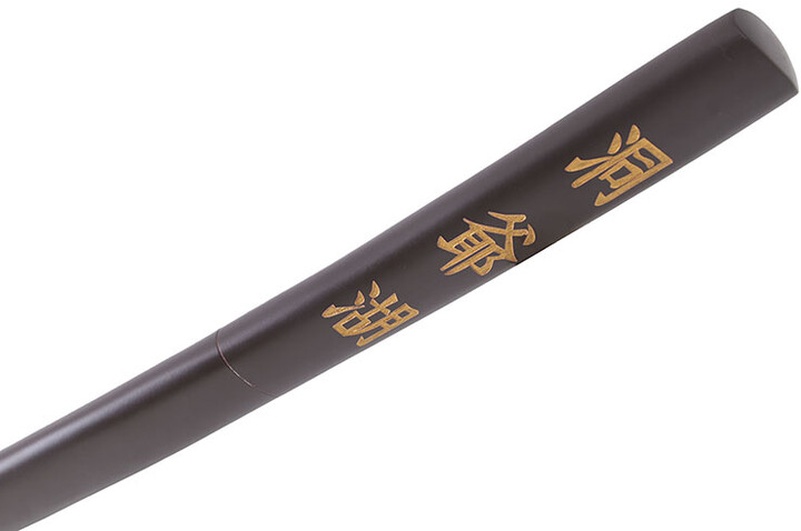 Katana Shirasaya de madera oscura - Recta y sin guarda