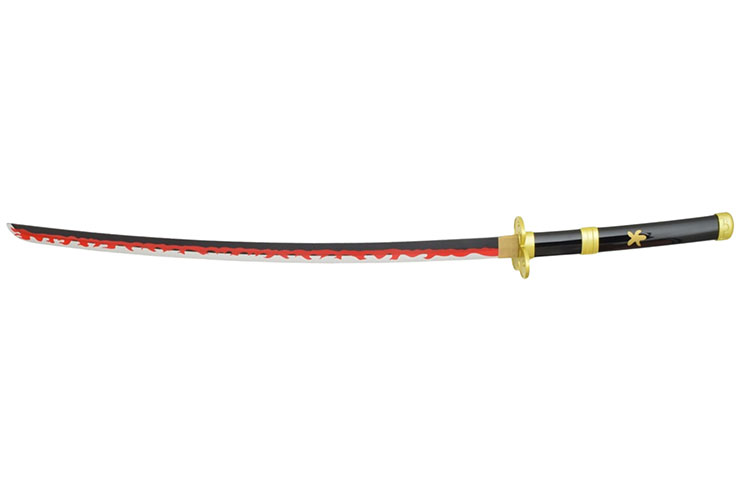 Katana avec lame en Bois, Enma Black - Zoro, One Piece