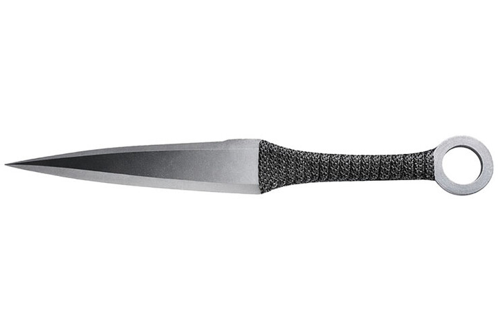 Pair Kunai Fei Biao Steel Silver, Braided handle