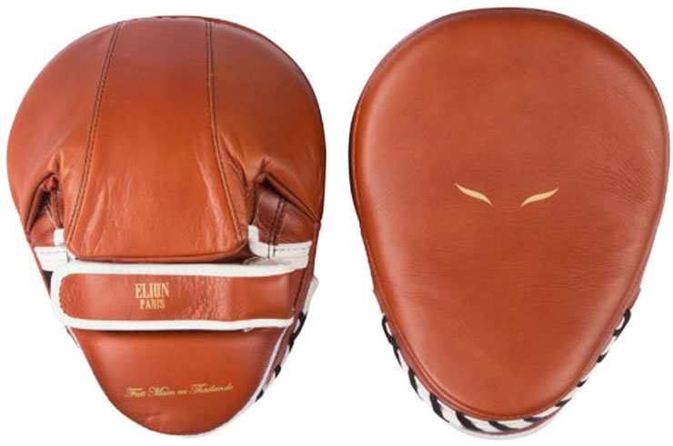 Focus mitts, Curved, Leather - Vintage, Elion Paris