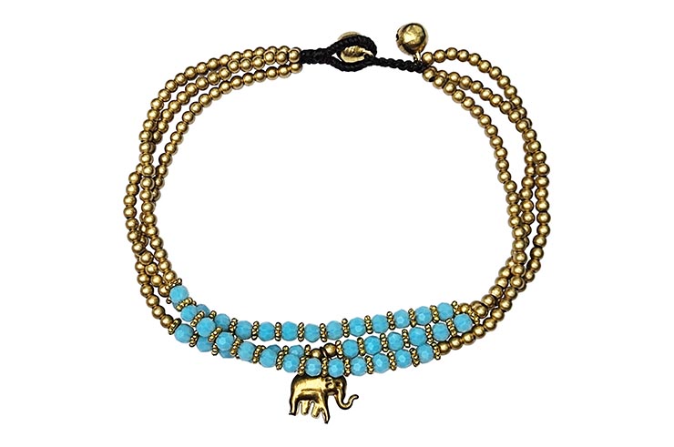 Thai Traditional Bracelet, Golden Elephant