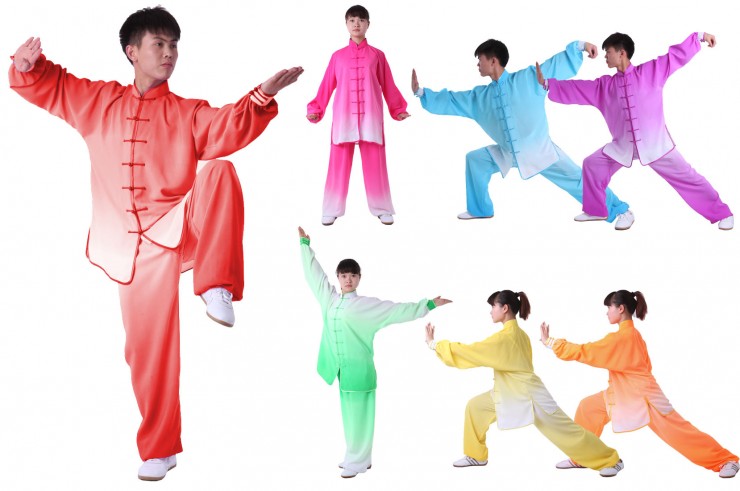 Traje Tai Chi, Gradiente Bicolor