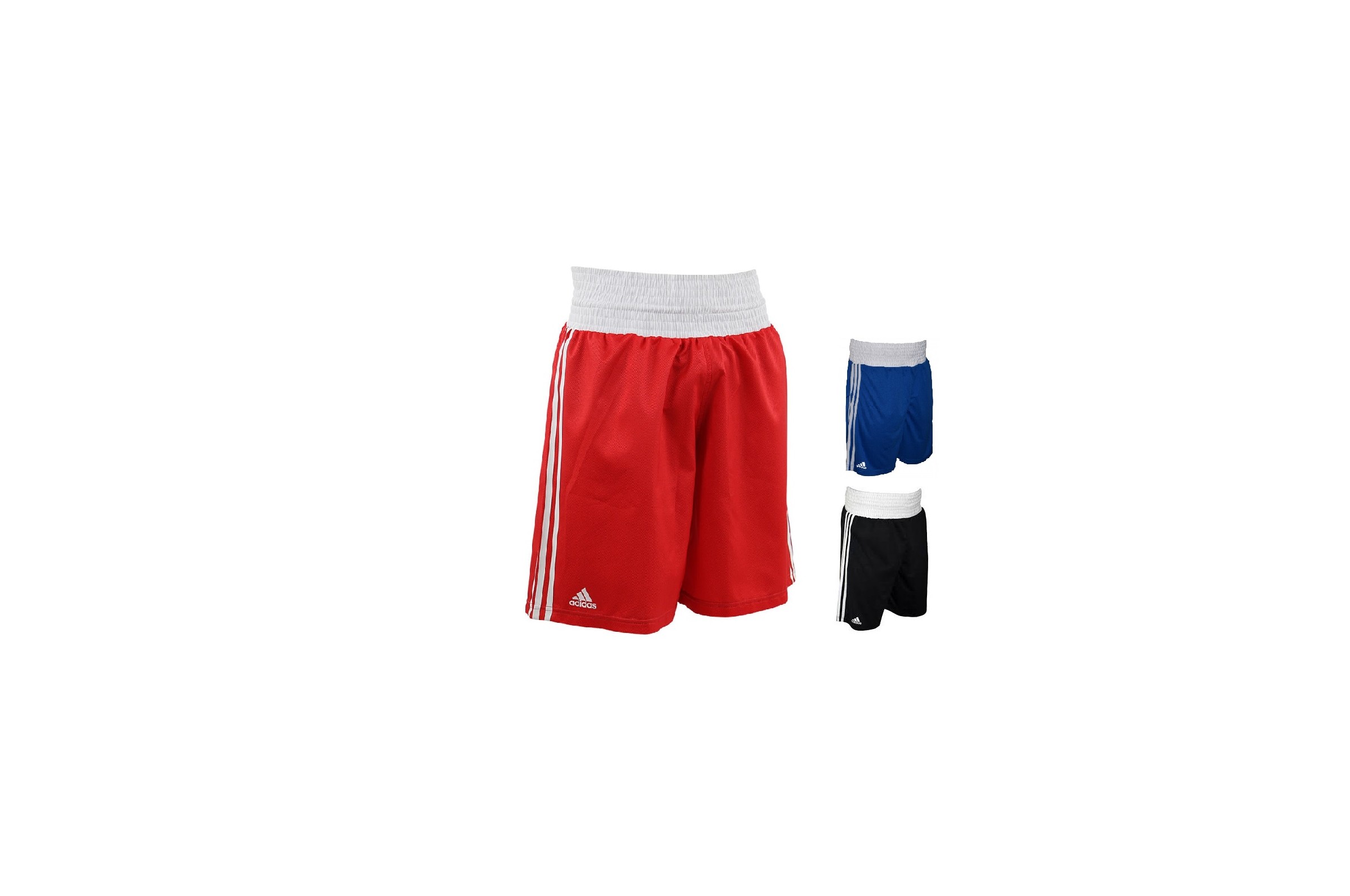 Short boxe anglaise Adidas rouge ou bleu