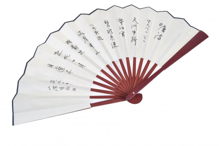 Fan, Traditional - Mountains, Bamboo