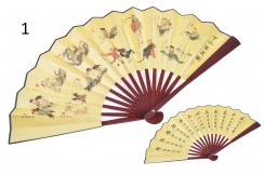 Fan, Traditional - Annimals, Bamboo