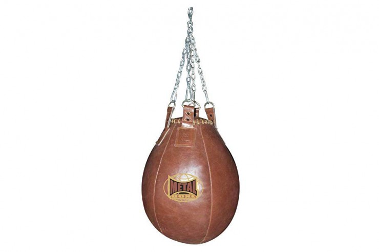 Large uppercuts and hooks bag, Exceptional leather, JUPITER - MB325, Metal Boxe