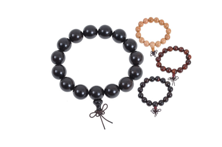 Bracelet Bouddhiste, Style Tibétain - Bois 14 mm