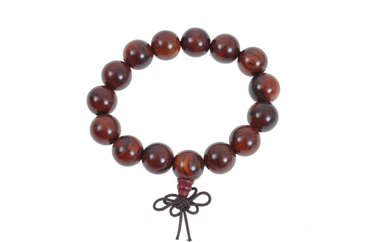 Pulsera Budista, Estilo Tibetano - Madera 14 mm