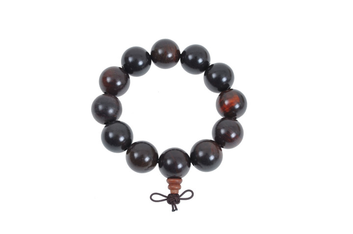 Buddhist Bracelet, Tibetan style - Wood 20 mm