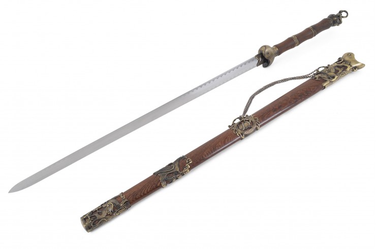 Espada Tradicional Xuanwu, Yin Yang - Grosso Rígido