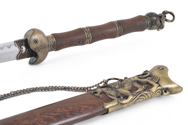 Épée Traditionnelle Xuanwu, Yin Yang - Epaisse Rigide