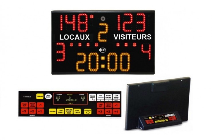 Chronomètre / Scoreur, Multisports - Portatif avec pupitre, IHM