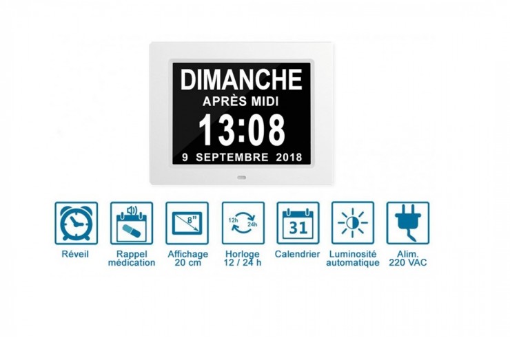 Calendar & clock, Digital - LCD , IHM