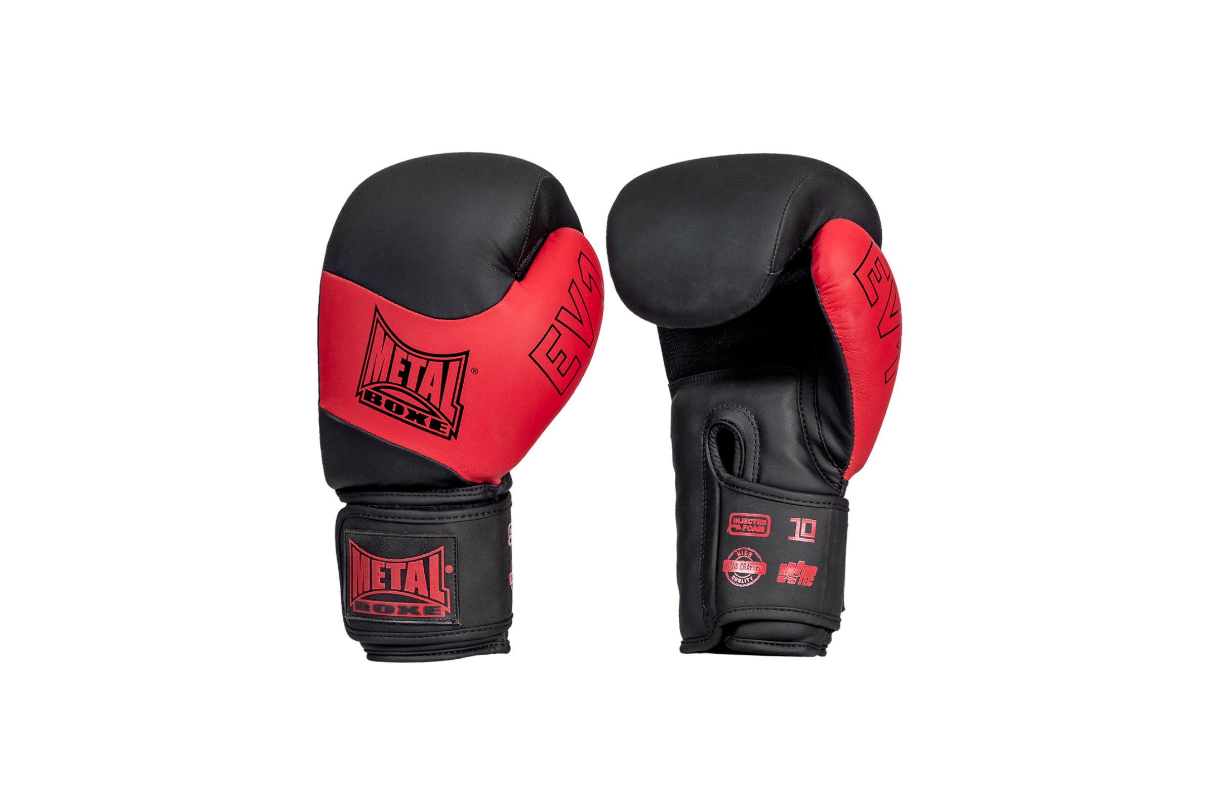 Gants de boxe Metal Boxe Compétition Velcro Pro - Bleu et Rouge