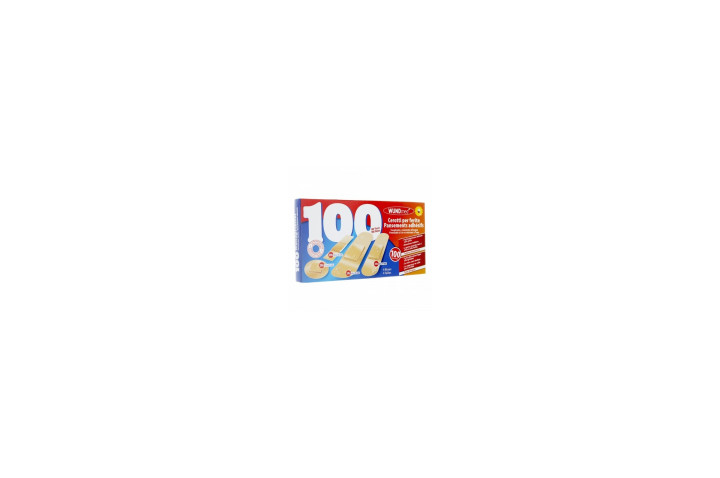 Lot de 2 boîtes de 100 pansements - Assortis