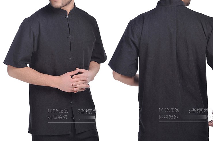 Short Sleeve Chinese Shirt, Cotton
