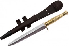 Dague, Type Sheffield - Laiton, 18 cm