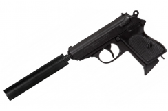 Réplique de pistolet Allemand, avec silencieux