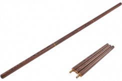 Detachable Qi Gong stick, Wengé wood - (twisted)