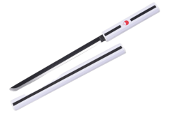 Mini Katana Shirasaya White Kusanagi Sasuke Ushiwa - Naruto