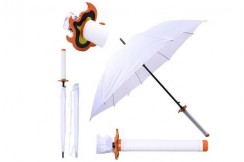 Parapluie avec manche Katana, Rengoku (blanc) - Demon Slayer