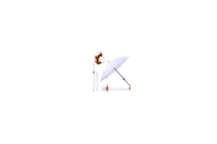 Paraguas con mango Katana, Rengoku (blanco) - Demon Slayer