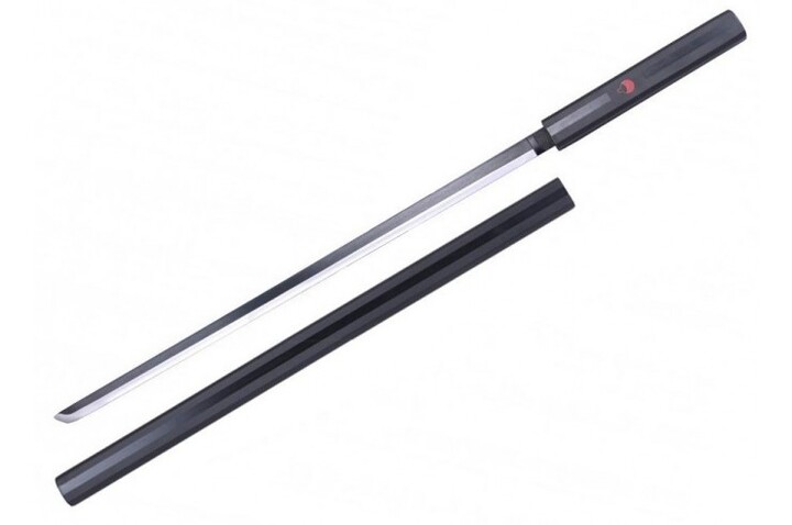Katana Shirasaya Negra com Lâmina de Madeira, Sasuke Uchiha - Naruto