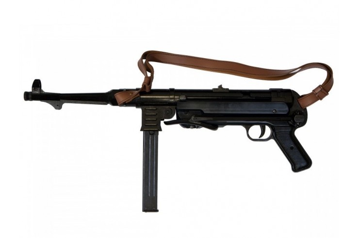 Submachine gun with lanyard, Metal & plastic - MP40 replica