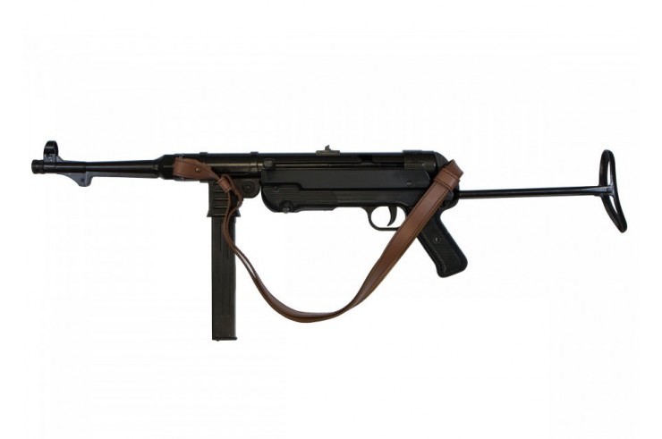 Submachine gun with lanyard, Metal & plastic - MP40 replica