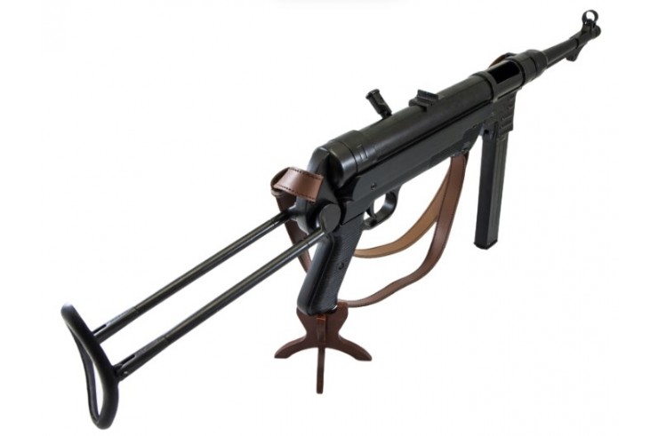 Submachine gun with lanyard, Metal & plastic - MP40 replica