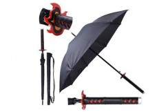 Parapluie avec manche Katana, Rengoku (noir) - Demon Slayer