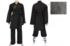 Tenue de Shaolin, Coton Noir (très légèrement trouée)