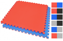 Puzzle Mat 2 cm, Blue/Red, T pattern (Multipurpose)