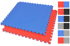 Puzzle Mat 2.5cm, Blue/Red, Rhombic pattern (Anti-slip)