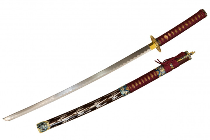 Katana Samurai sublimada - Kabuto, Não afiado